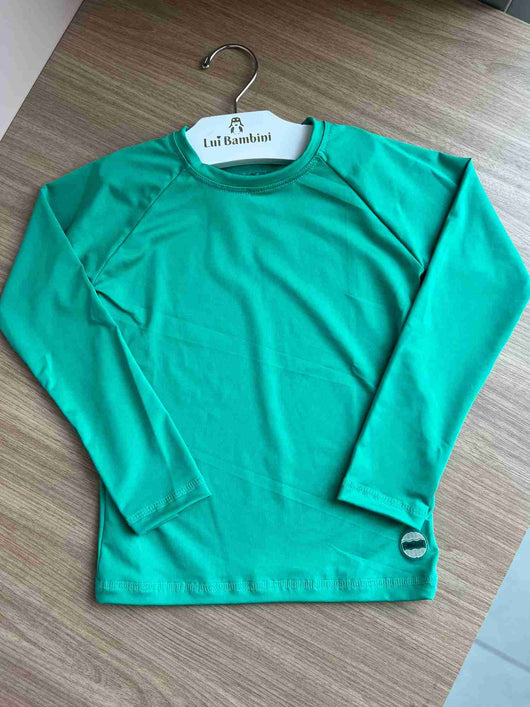 CAMISETA MANGA LONGA LISA COM PROTEÇÃO SOLAR UV50+ MENINO FAKINI0158