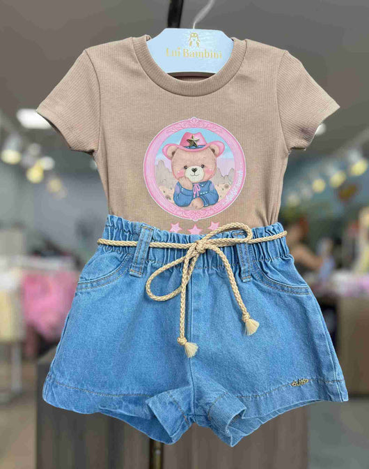 MARROM/JEANS