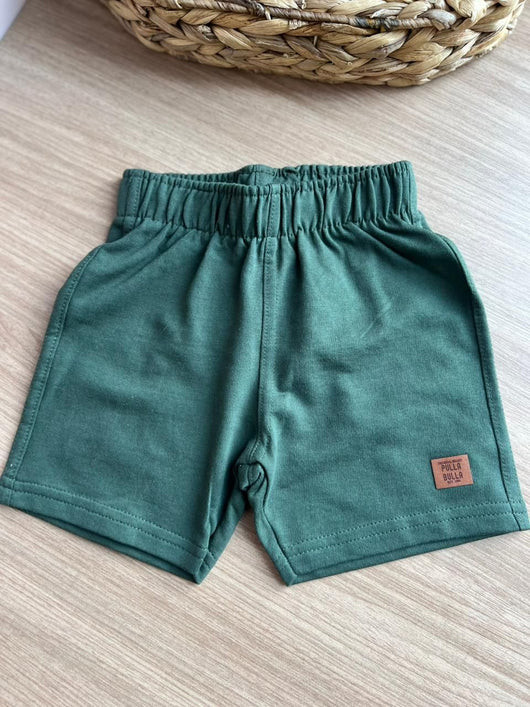 BERMUDA MOLETINHO BÁSICA LISA COM ELÁSTICO MENINO PULLA BULLA