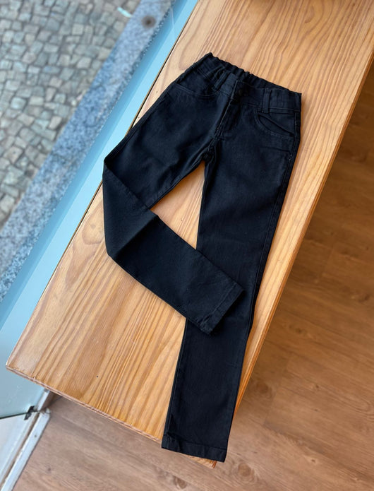 CALCA JEANS LISA COM REGULAGEM E BOLSOS MENINO LUI BAMBINI