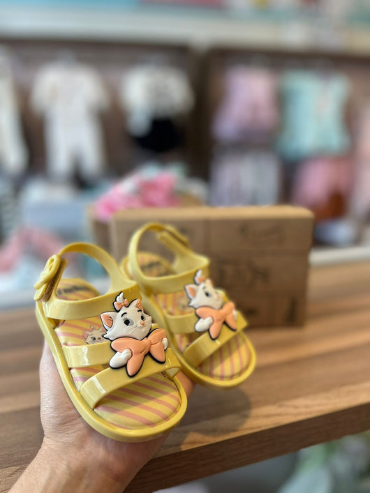 SANDÁLIA MINI MELISSA MARIE E LAÇO COM VELCRO MENINA MELISSA