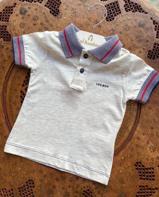 CAMISA MANGA CURTA GOLA POLO MENINO LUC BOO PRO40