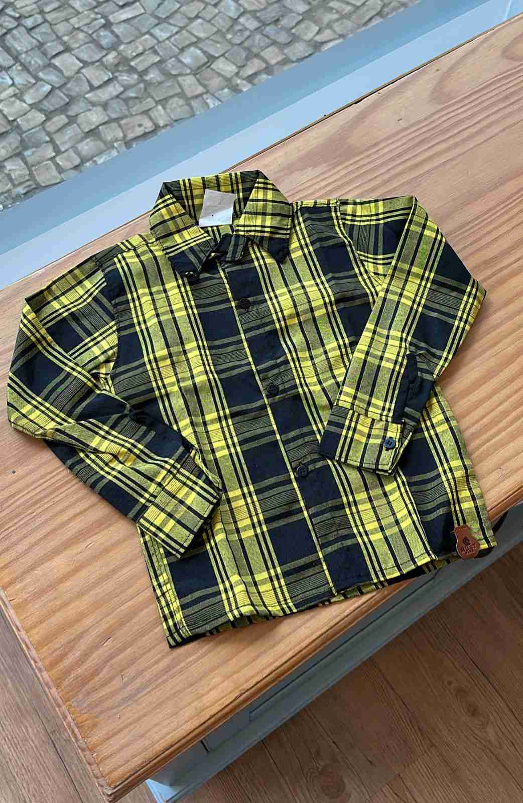 CAMISA XADREZ MANGA LONGA QUADRICULADA UNISSEX LUI BAMBINI
