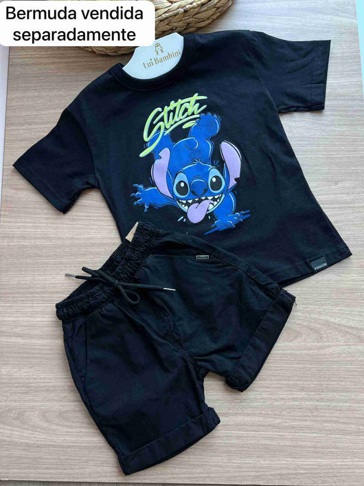 CAMISETA MANGA CURTA STITCH DISNEY MENINO YOUCCIE