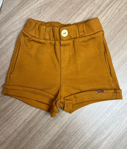 BERMUDA BOLSOS BOTÃO BARRA DOBRADA MENINO COLORITTA