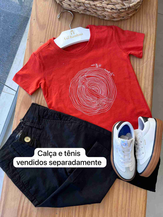 CAMISETA MANGA CURTA PICA PAU IN THE WEST MENINO RESERVA MINI