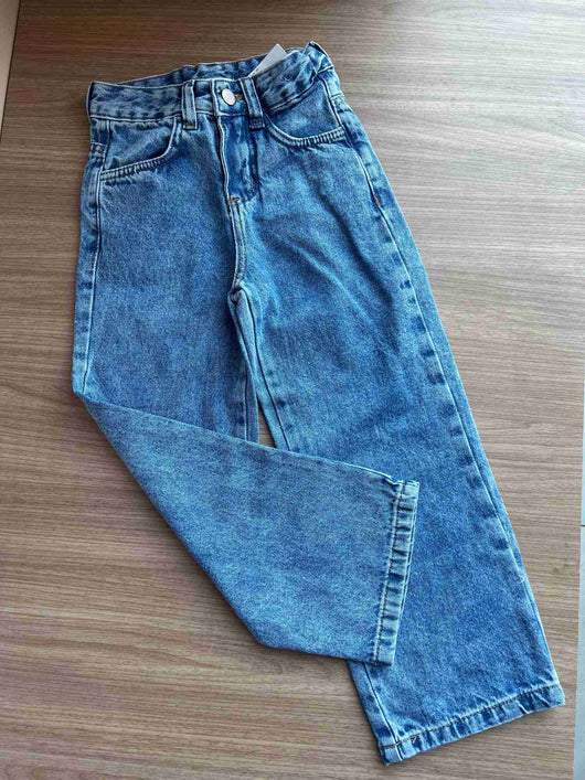 Calça Jeans Botão Ziper Ajuste Interno Básico Menina Playground