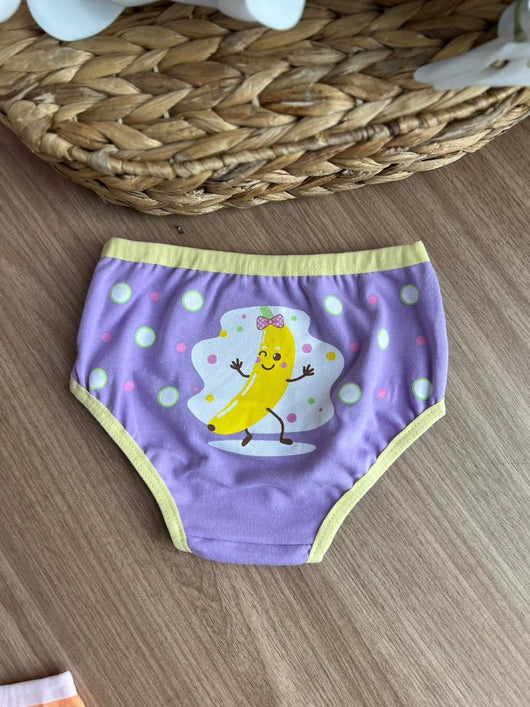 CALCINHA ALGODÃO LAÇO BANANA MENINA LUI BAMBINI