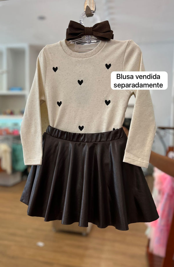 SAIA EM CIRRÊ COM SHORT MENINA ANJOS BABY