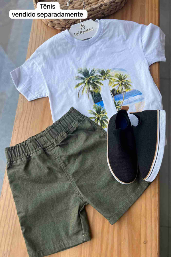 BRANCO/VERDE ESCURO