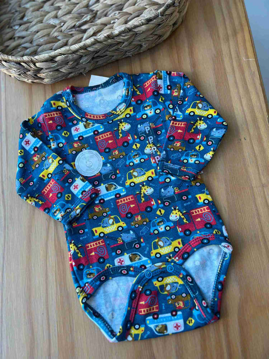 BODY MANGA LONGA ESTAMPADO MENINO BABYHISTORY 40PRO50