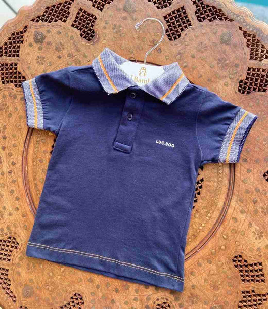 CAMISA MANGA CURTA GOLA POLO MENINO LUC BOO PRO40
