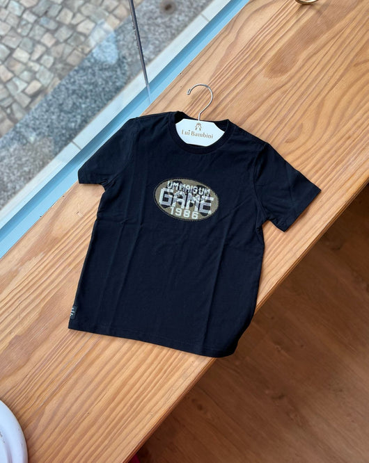 CAMISETA MANGA CURTA GOLA REDONDA GAME 1986 MENINO 1+1 PRO45