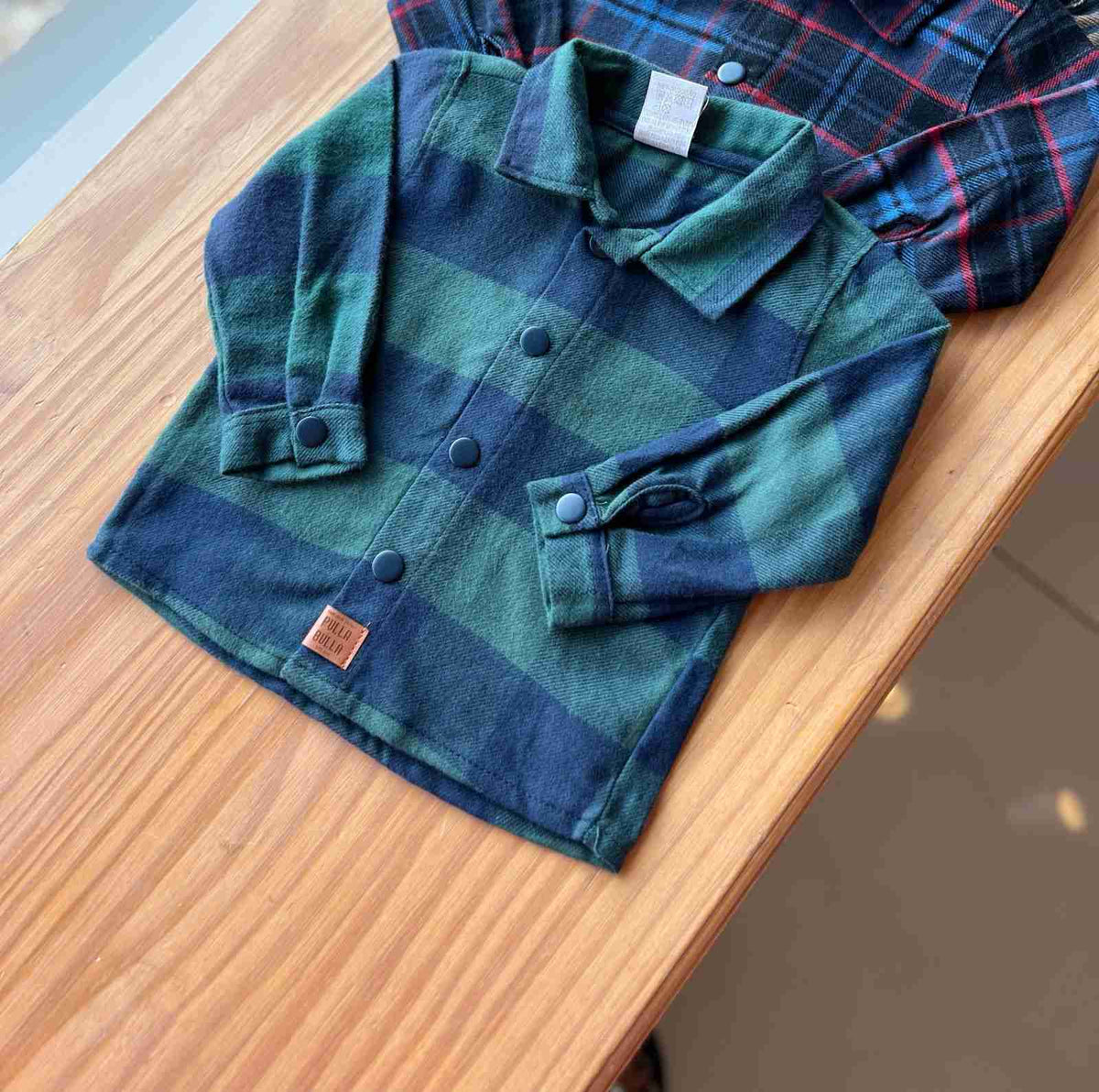 CAMISA MANGA LONGA XADREZ QUADRICULADA COM BOTÕES MENINO PULLA BULLA