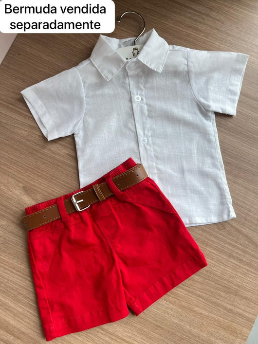 CAMISA MANGA CURTA BOTÕES MENINO LUI BAMBINI