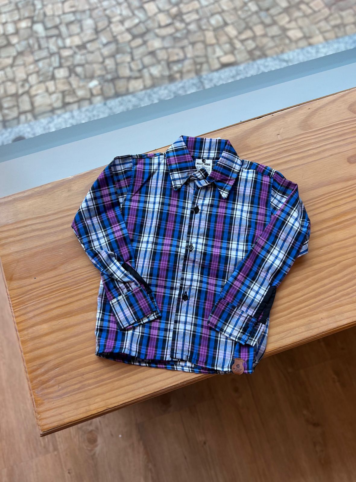 CAMISA XADREZ MANGA LONGA QUADRICULADA UNISSEX LUI BAMBINI
