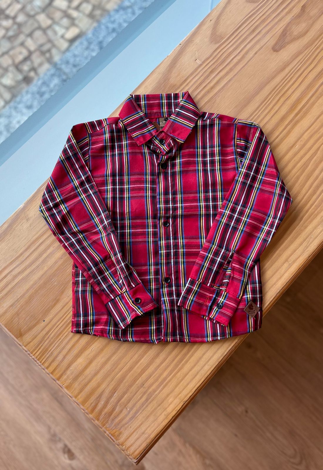 CAMISA XADREZ MANGA LONGA UNISSEX LUI BAMBINI