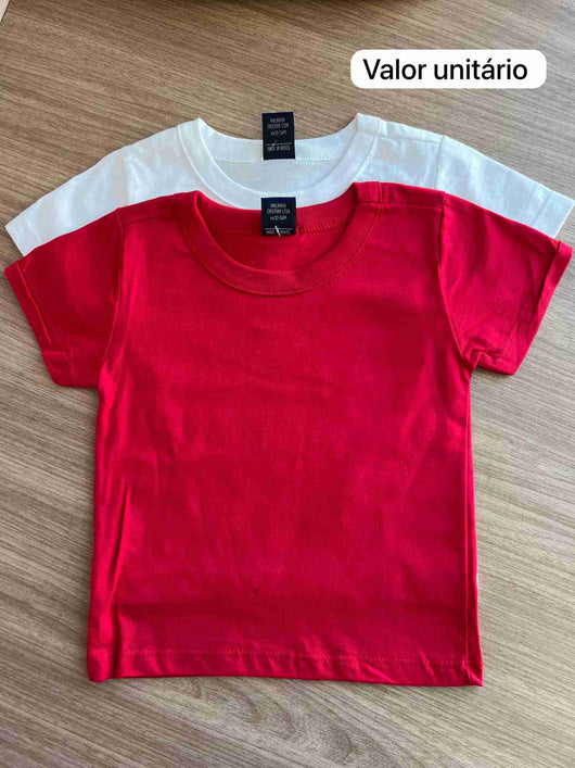 CAMISETA MANGA CURTA LISA GOLA REDONDA MENINO BEE LOOP