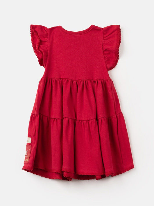 VESTIDO MARIAS MANGA CURTA E BARRA RENDADA MENINA ANIME PRO50