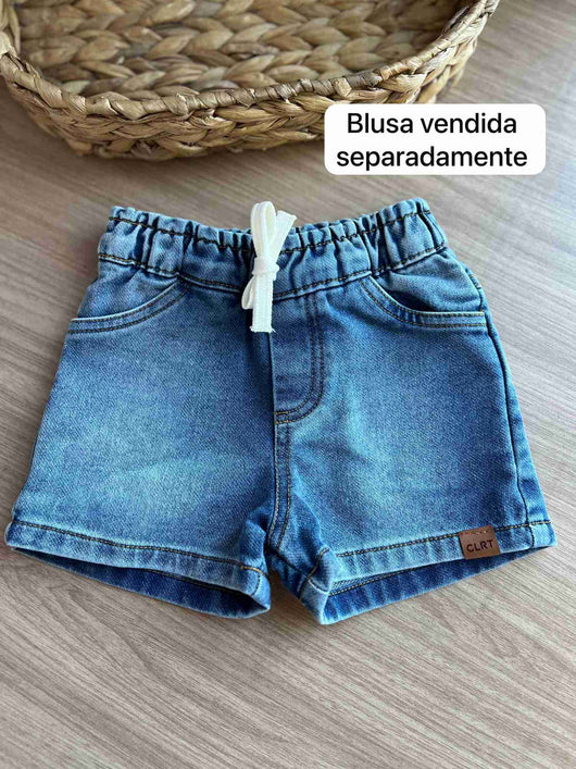 BERMUDA CADARÇO BOLSOS ELÁSTICO AJUSTE MENINO COLORITTA