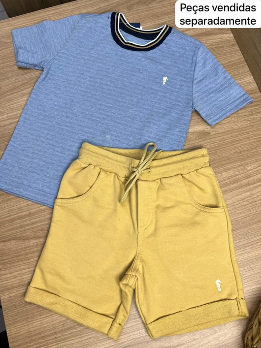 BERMUDA MOLETINHO MENINO ONDA MARINHA