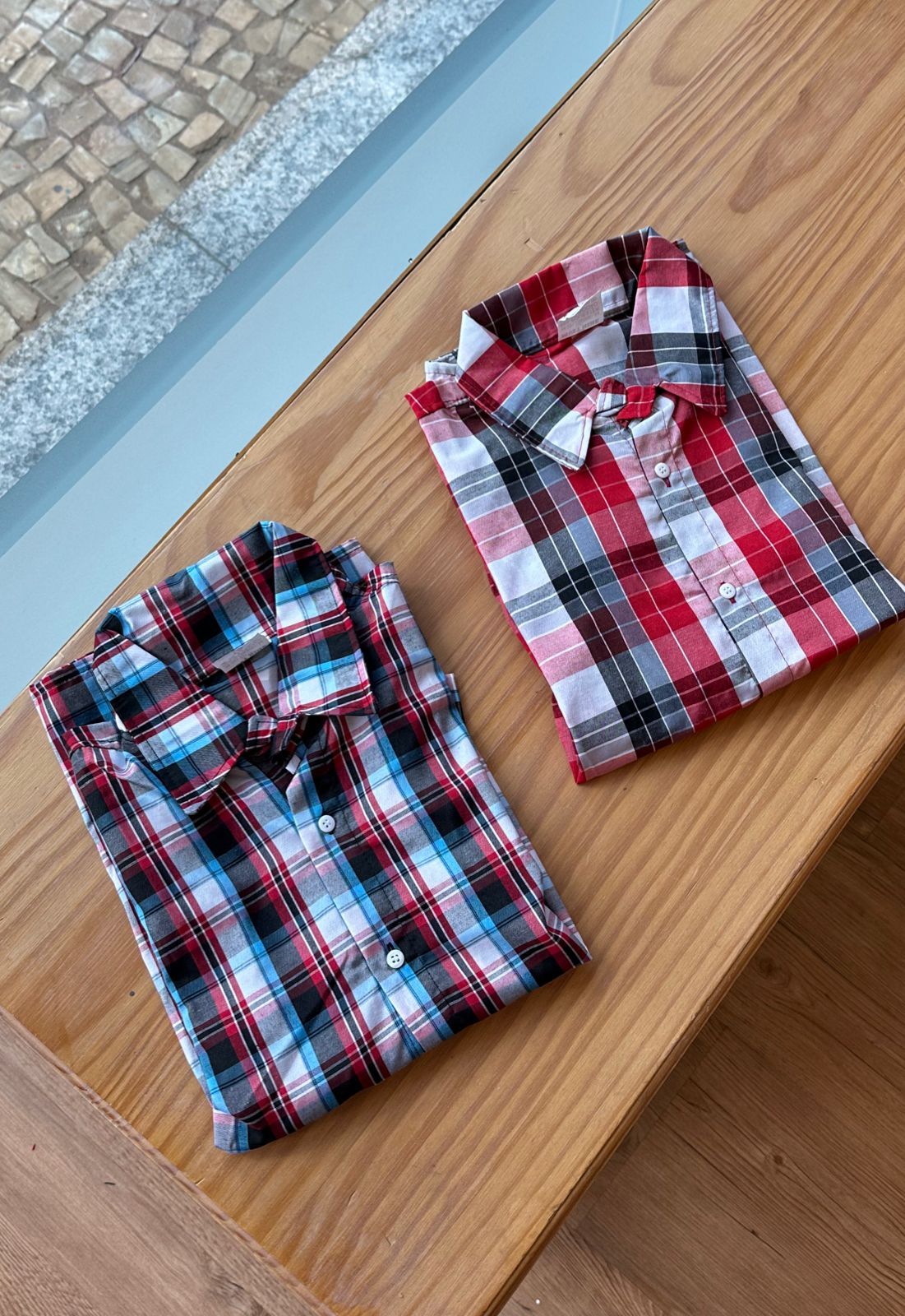 CAMISA XADREZ MANGA CURTA QUADRICULADA UNISSEX LUI BAMBINI