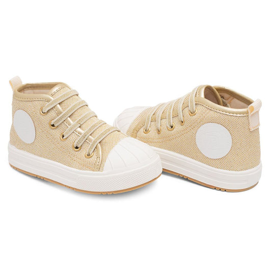 TENIS BOTA CANO ALTO GLITER MENINA PIMPOLHO PRO45