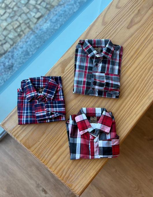 CAMISA XADREZ MANGA LONGA UNISSEX LUI BAMBINI