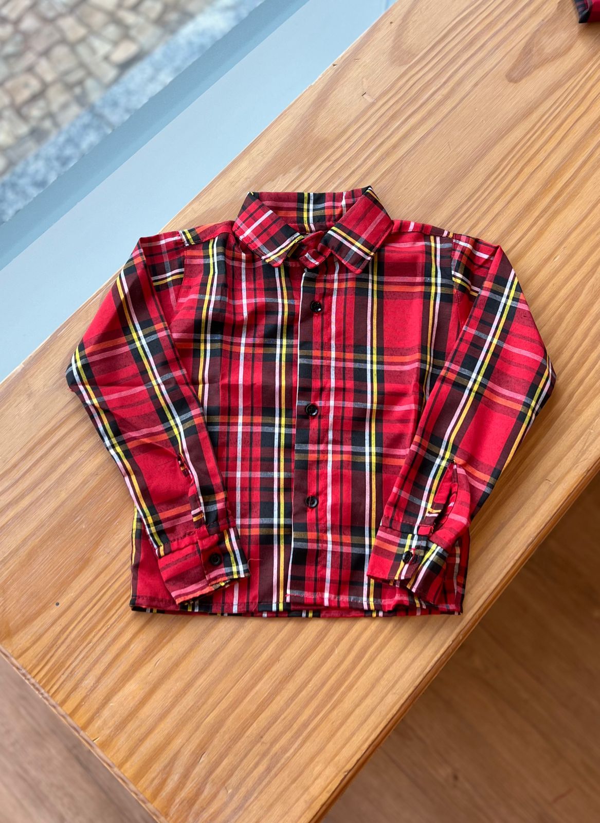 CAMISA XADREZ MANGA LONGA UNISSEX LUI BAMBINI