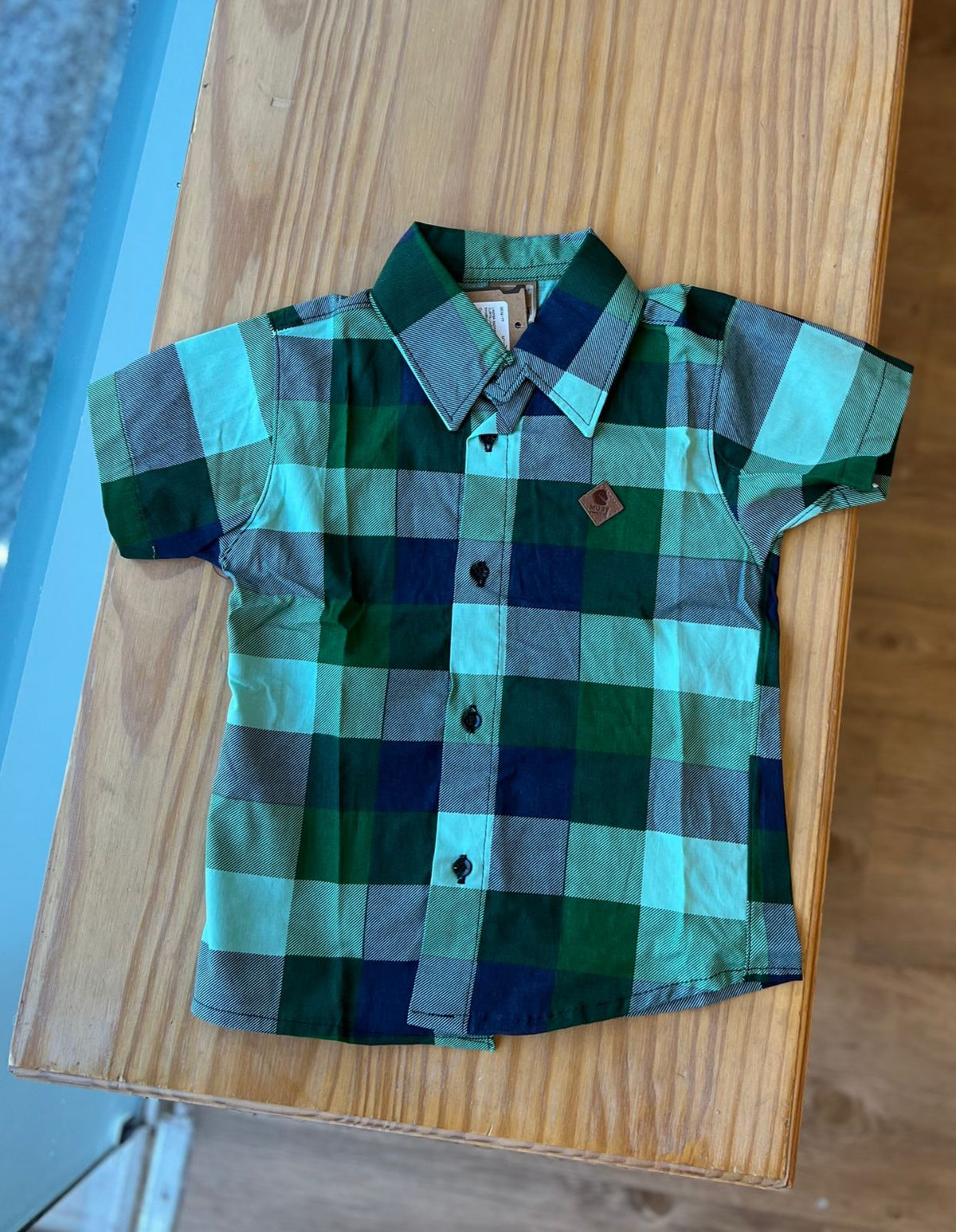 CAMISA XADREZ MANGA CURTA UNISSEX LUI BAMBINI
