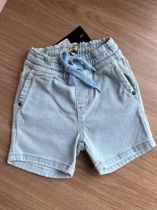 BERMUDA JEANS FLEXDENIM PLUSH CORDÃO MENINO KING&JOE