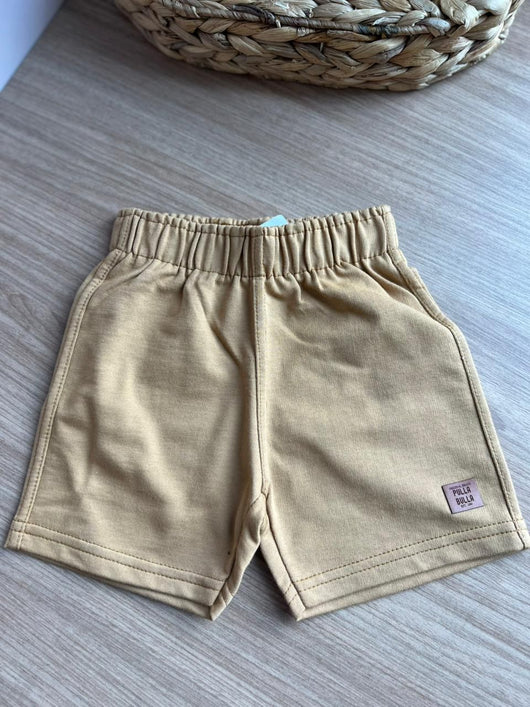 BERMUDA MOLETINHO BÁSICA LISA COM ELÁSTICO MENINO PULLA BULLA