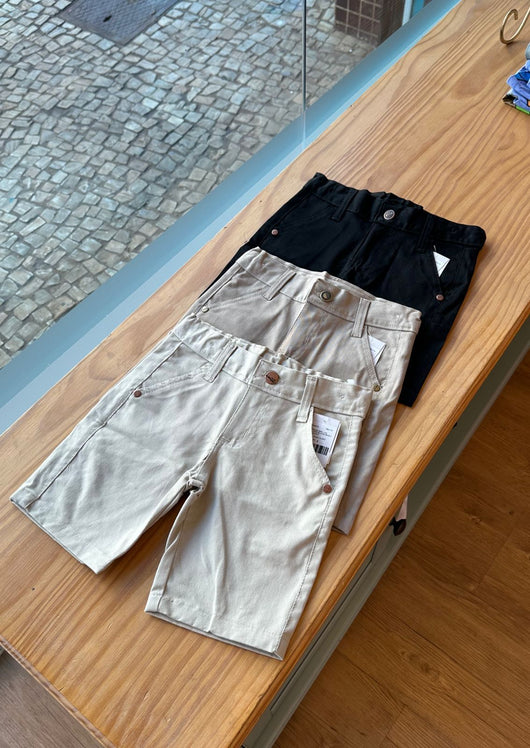 BERMUDA BRIM COM AJUSTE E BOLSOS MENINO LUI BAMBINI
