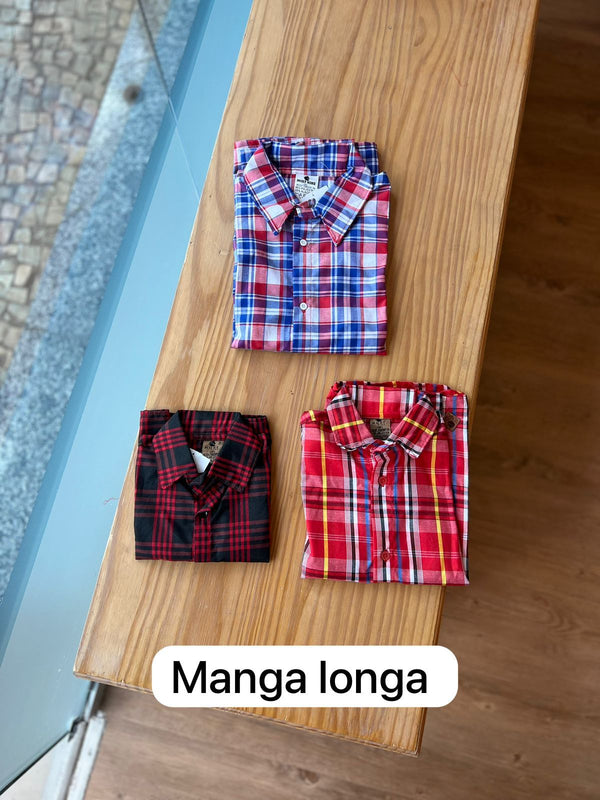 CAMISA XADREZ MANGA LONGA UNISSEX LUI BAMBINI