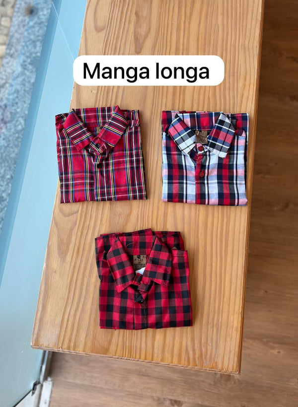CAMISA XADREZ MANGA LONGA UNISSEX LUI BAMBINI