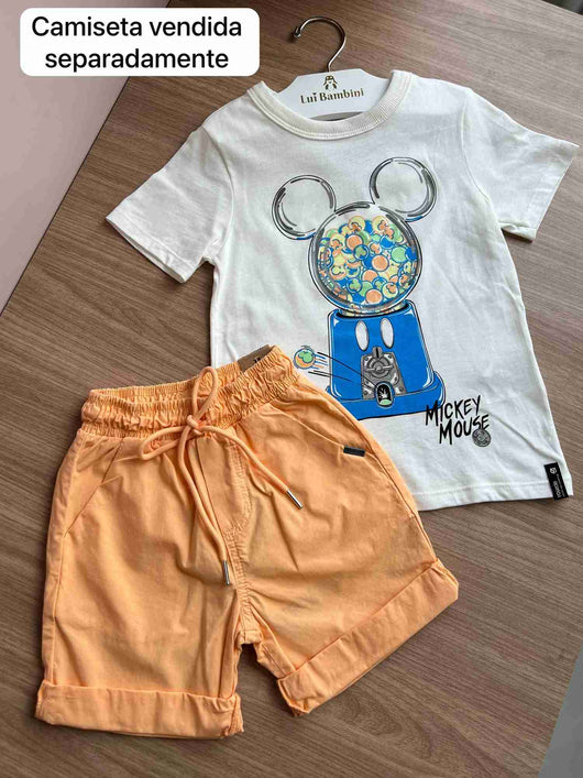 BERMUDA BOLSO FACA LISA BÁSICA CADARÇO MENINO YOUCCIE