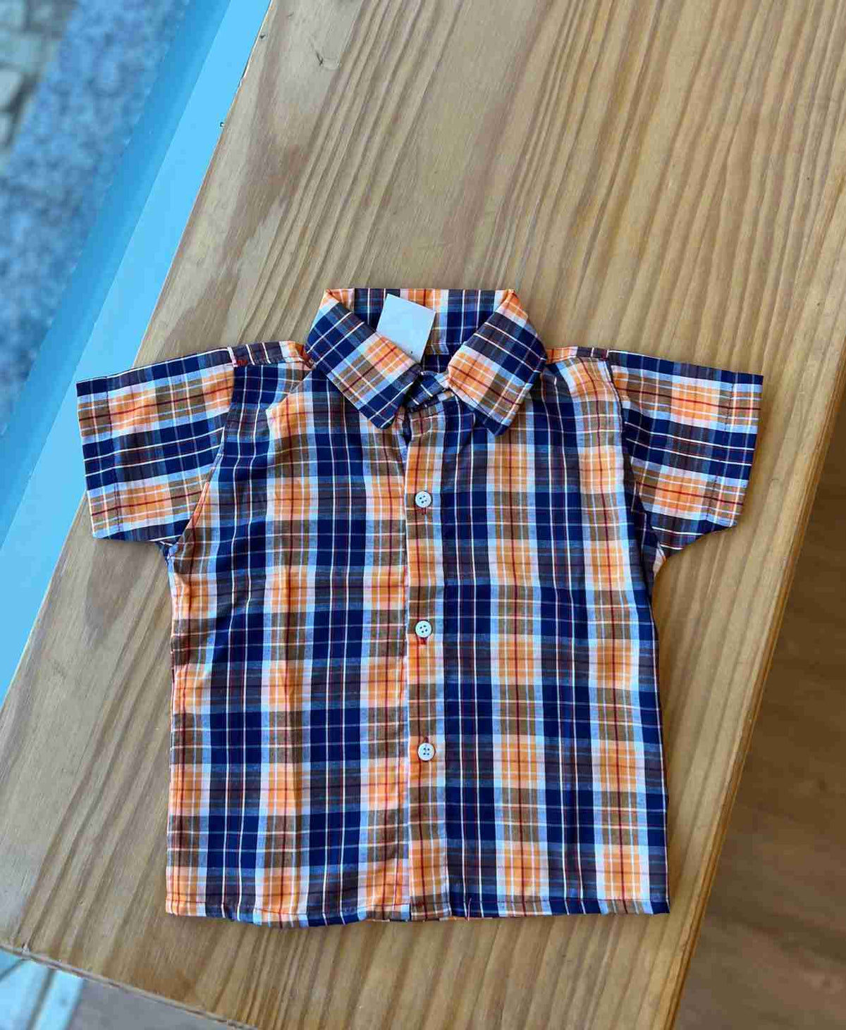 CAMISA XADREZ MANGA CURTA UNISSEX LUI BAMBINI