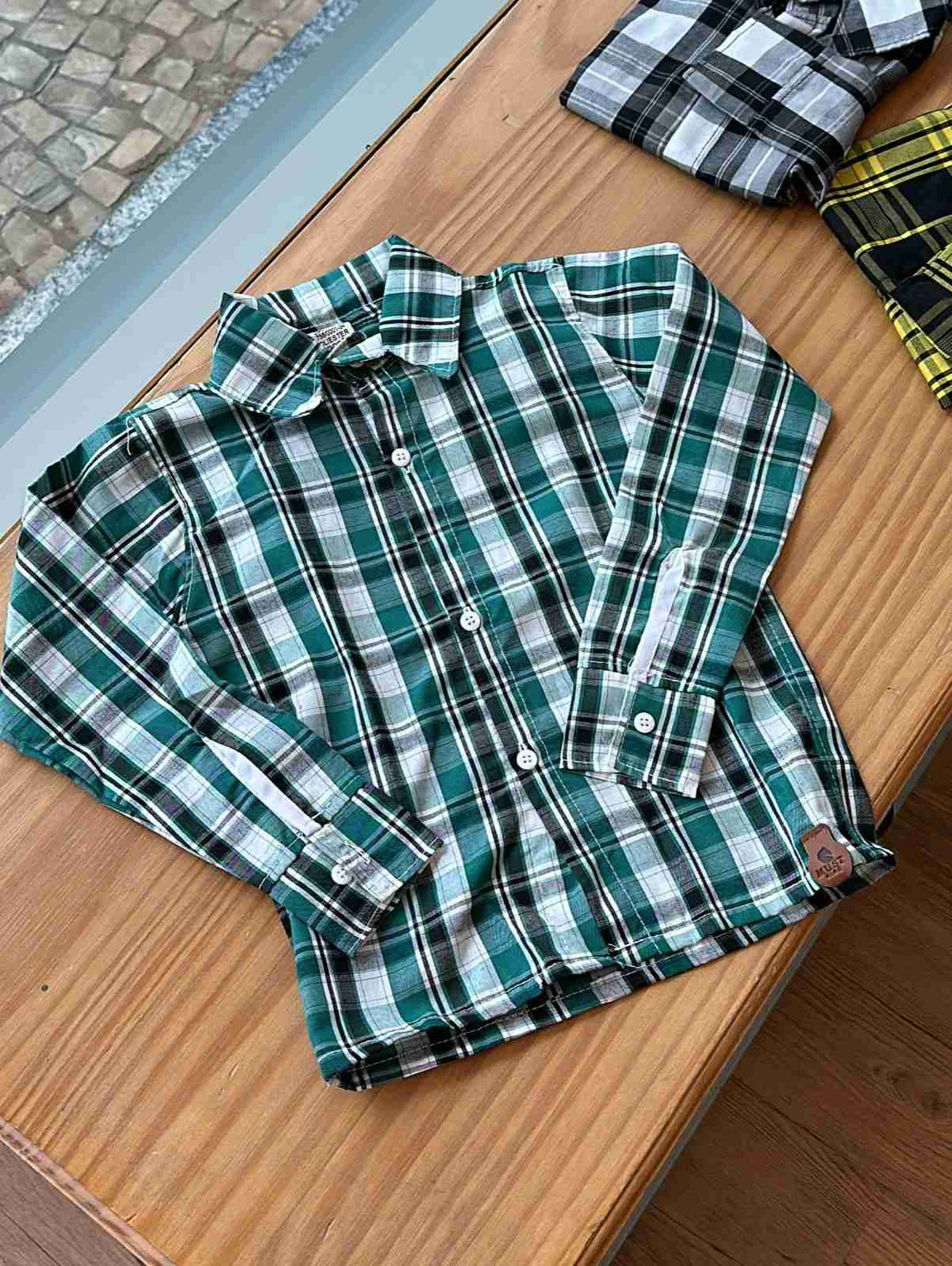 CAMISA XADREZ MANGA LONGA QUADRICULADA UNISSEX LUI BAMBINI