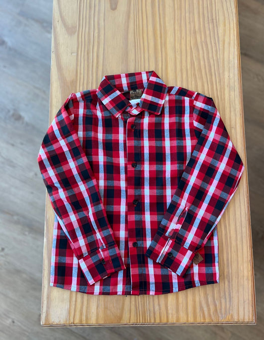 CAMISA XADREZ MANGA LONGA UNISSEX LUI BAMBINI