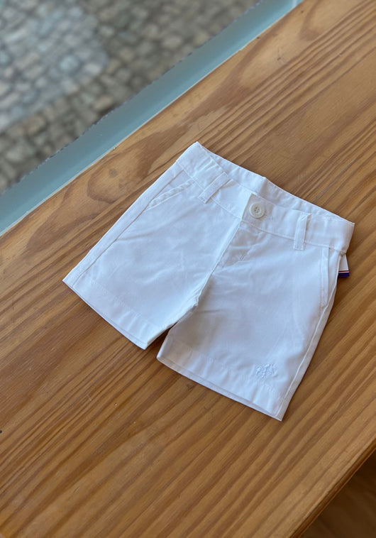 BERMUDA SOCIAL BATIZADO OXFORD BOLSO AJUSTE E BORDADO MENINO POLO INFANTI