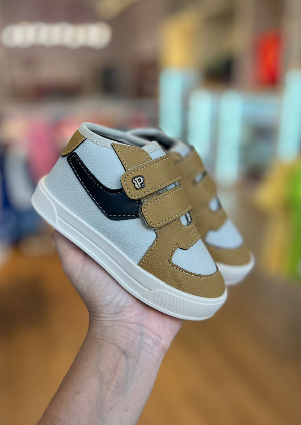 TÊNIS STREET URBAN COLORS COM DUPLO VELCRO E EMBLEMA METÁLICO MENINO PIMPOLHO