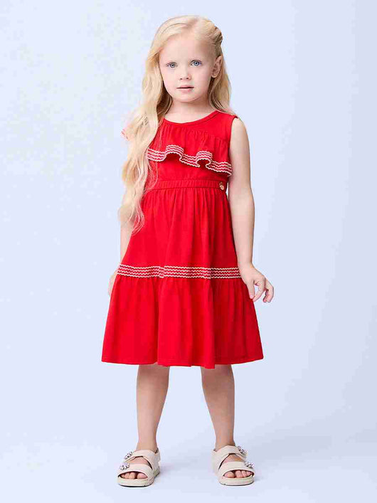 VESTIDO REGATA COM BABADO E PINGENTE MENINA MOMI PRO30