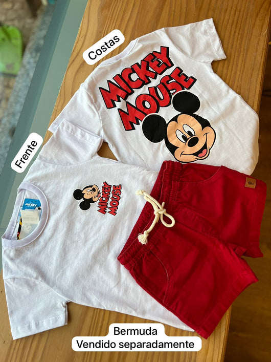 CAMISETA MANGA CURTA MICKEY MOUSE PISCANDO MENINO FAKINI
