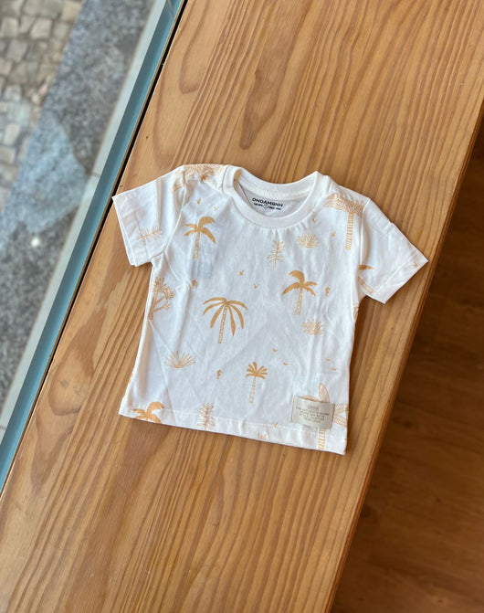 CAMISETA MANGA CURTA GOLA REDONDA COQUEIROS MENINO ONDA MARINHA