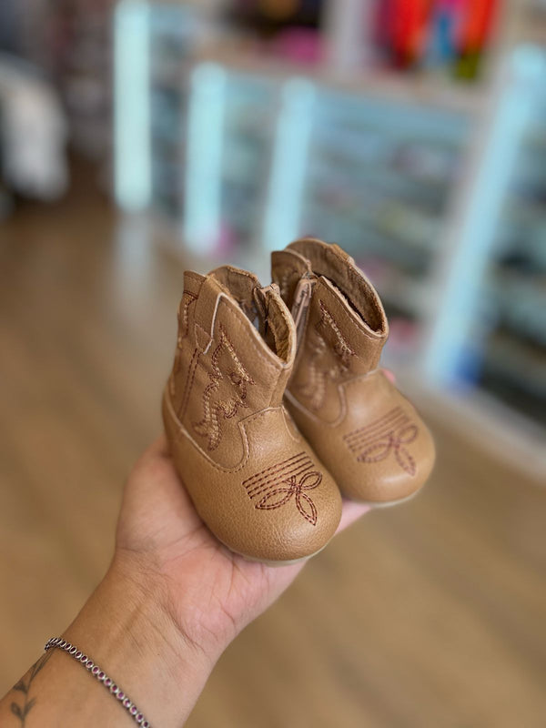 BOTA BABY TEXANA WESTERN COM ZÍPER LATERAL MENINO XUA XUA