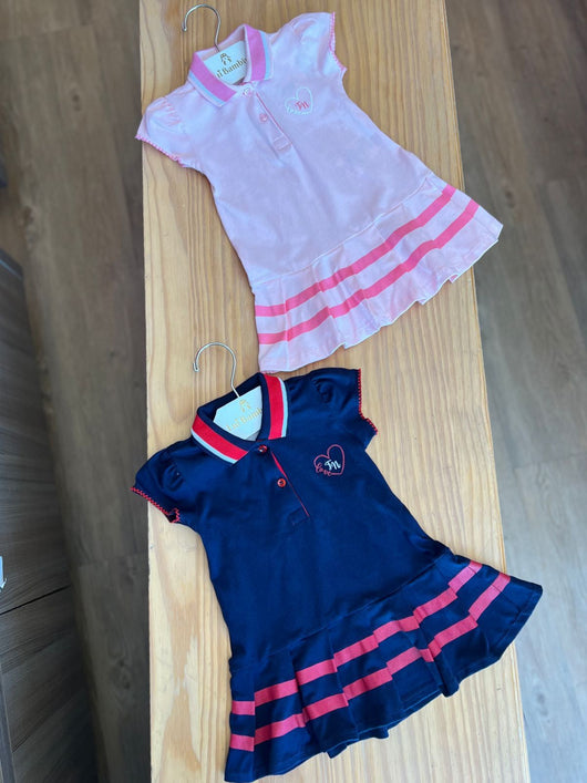 VESTIDO MANGA CURTA CORAÇÃO GLITER MENINA TRICK NICK