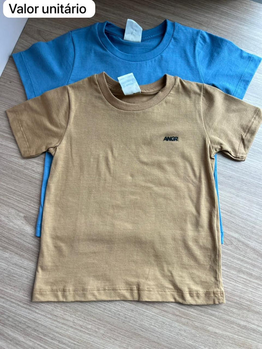 CAMISETA MANGA CURTA LISA BÁSICO MENINO ANGERÔ