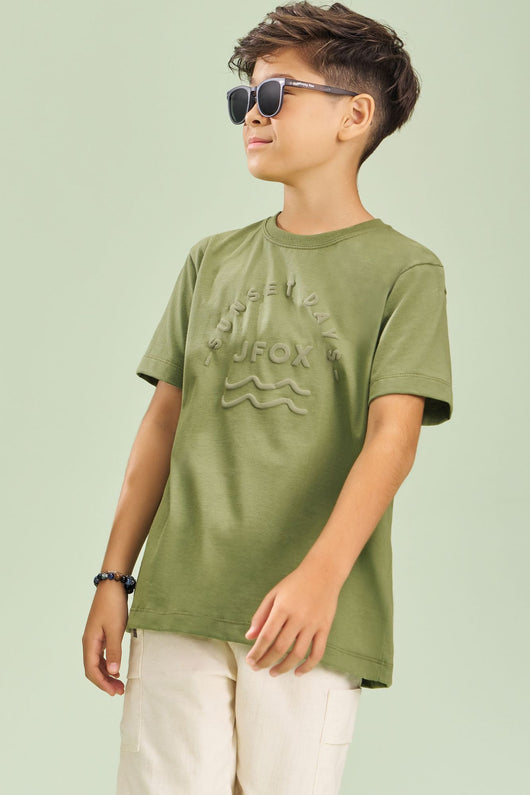 CONJUNTO MANGA CURTA CAMISETA E BERMUDA MENINO JOHNNY FOX