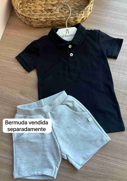 CAMISETA MANGA CURTA POLO PICA PAU BORDADO MENINO RESERVA MINI