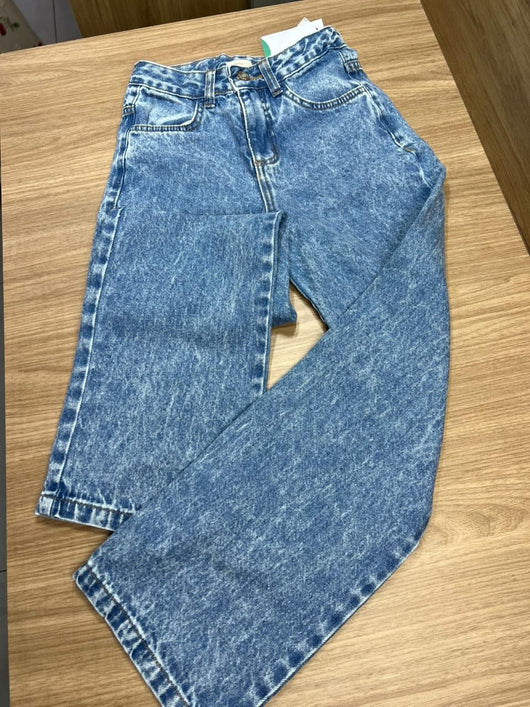 Calça Jeans Botão Ziper Ajuste Interno Básico Menina Playground